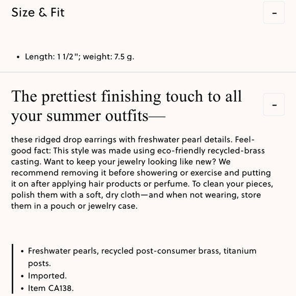 NWT J. Crew Textured Freshwater Pearl Drop Earrings - Picture 3 of 3